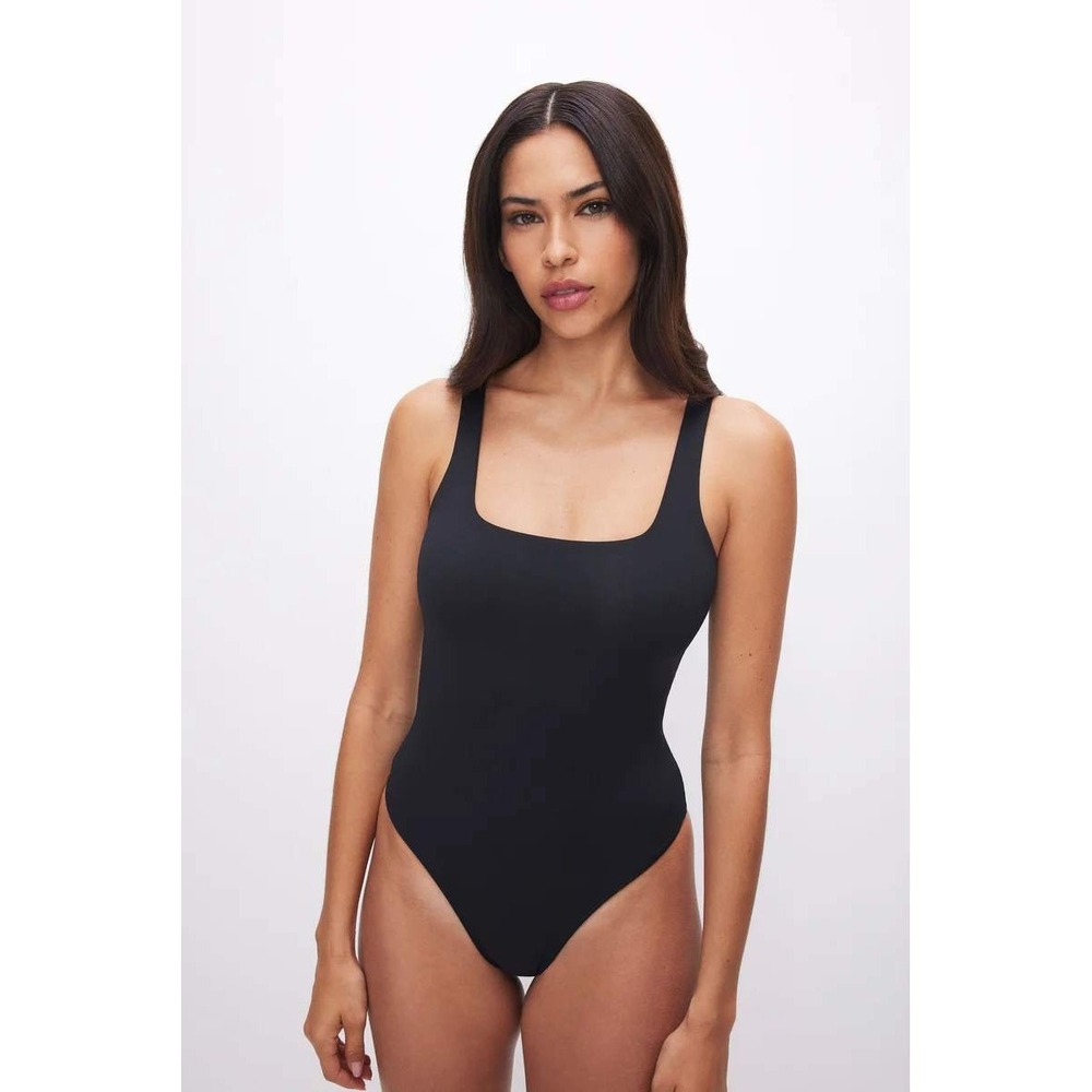 Good American Sculpting Modern‎ Tank Bodysuit Women 4XL Black Classic Minimalist